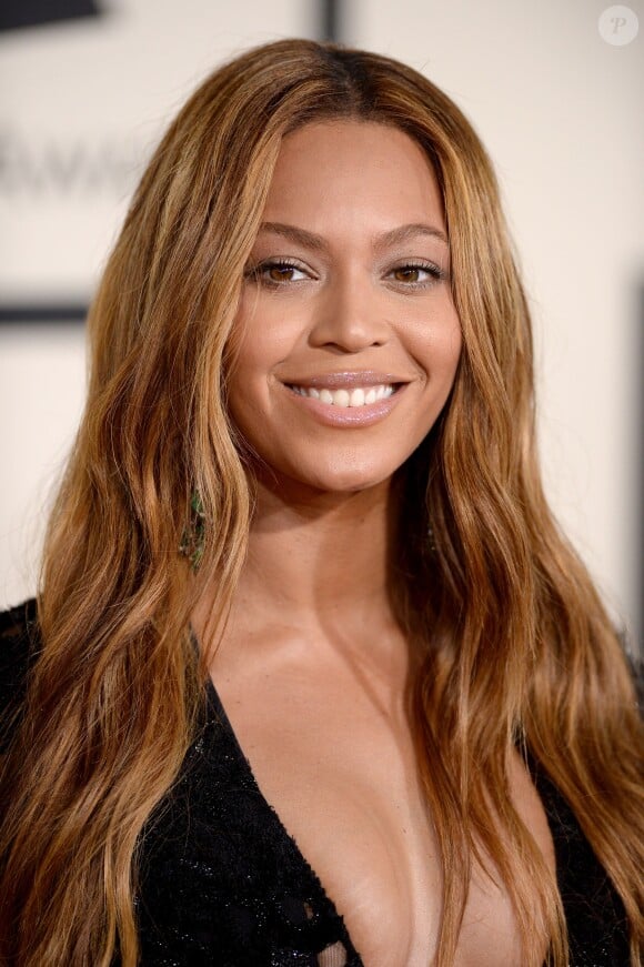 Beyoncé assiste aux 57e Grammy Awards au Staples Center. Los Angeles, le 8 février 2015.
