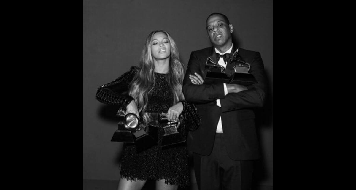 Photo Beyoncé, Jay Z et leurs 5 Grammys (Deux partagés pour "Drunk in Love", Meilleure