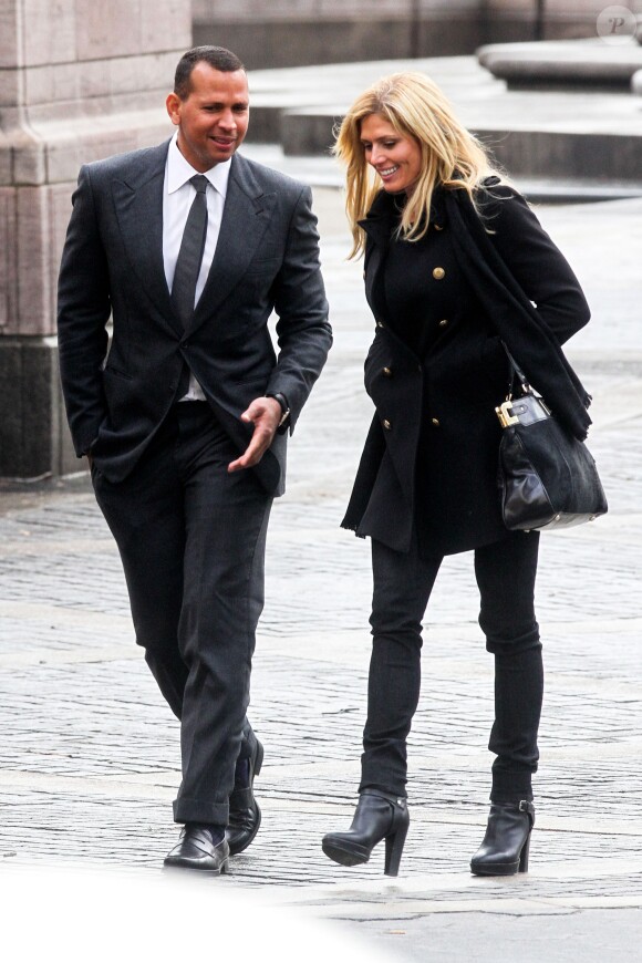 Alex Rodriguez et Torrie Wilson à New York, le 8 février 2014. 