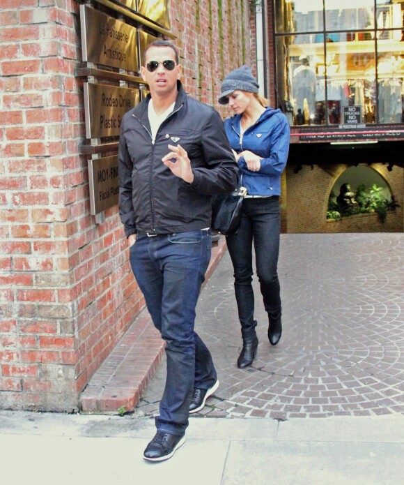 Alex Rodriguez et Torrie Wilson à Beverly Hills, le 15 décembre 2012. 