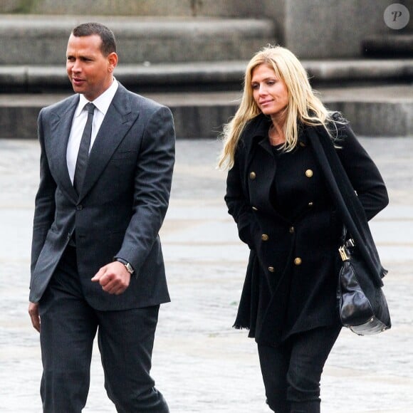 Alex Rodriguez et sa belle Torrie Wilson à New York, le 8 février 2014. 