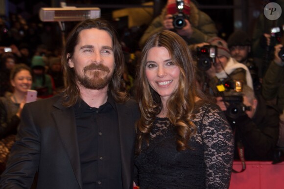 Christian Bale et sa femme Sibi Blazic - Avant-première du film "Knight of Cups" lors de la 65e édition du festival international du film de Berlin en Allemagne le 8 février 2015.