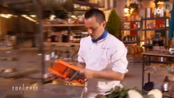 Christophe dans Top Chef 2015 sur M6, le lundi 9 février 2015.