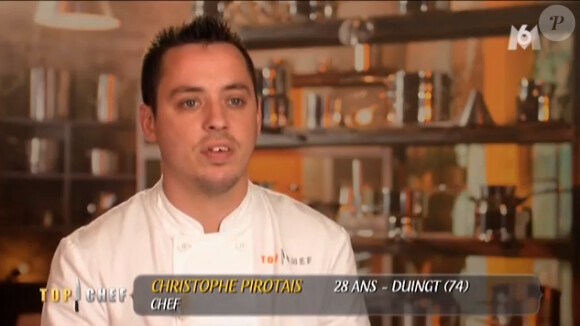 Christophe dans Top Chef 2015 sur M6, le lundi 9 février 2015.