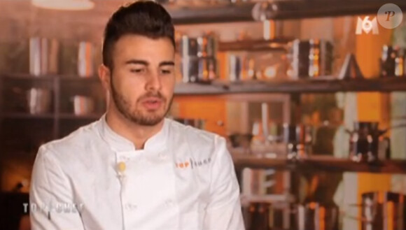 Kevin dans Top Chef 2015 sur M6, le lundi 9 février 2015.