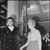 Roger Hanin et sa femme à Cannes en 1972