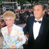 Roger Hanin et sa femme Christine Gouze-Renal en 1986 à Cannes. 