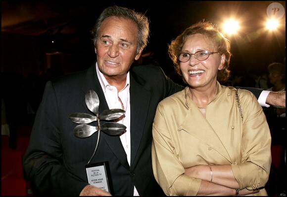 Roger Hanin et sa soeur à Saint-Tropez le 17 septembre 2005. 