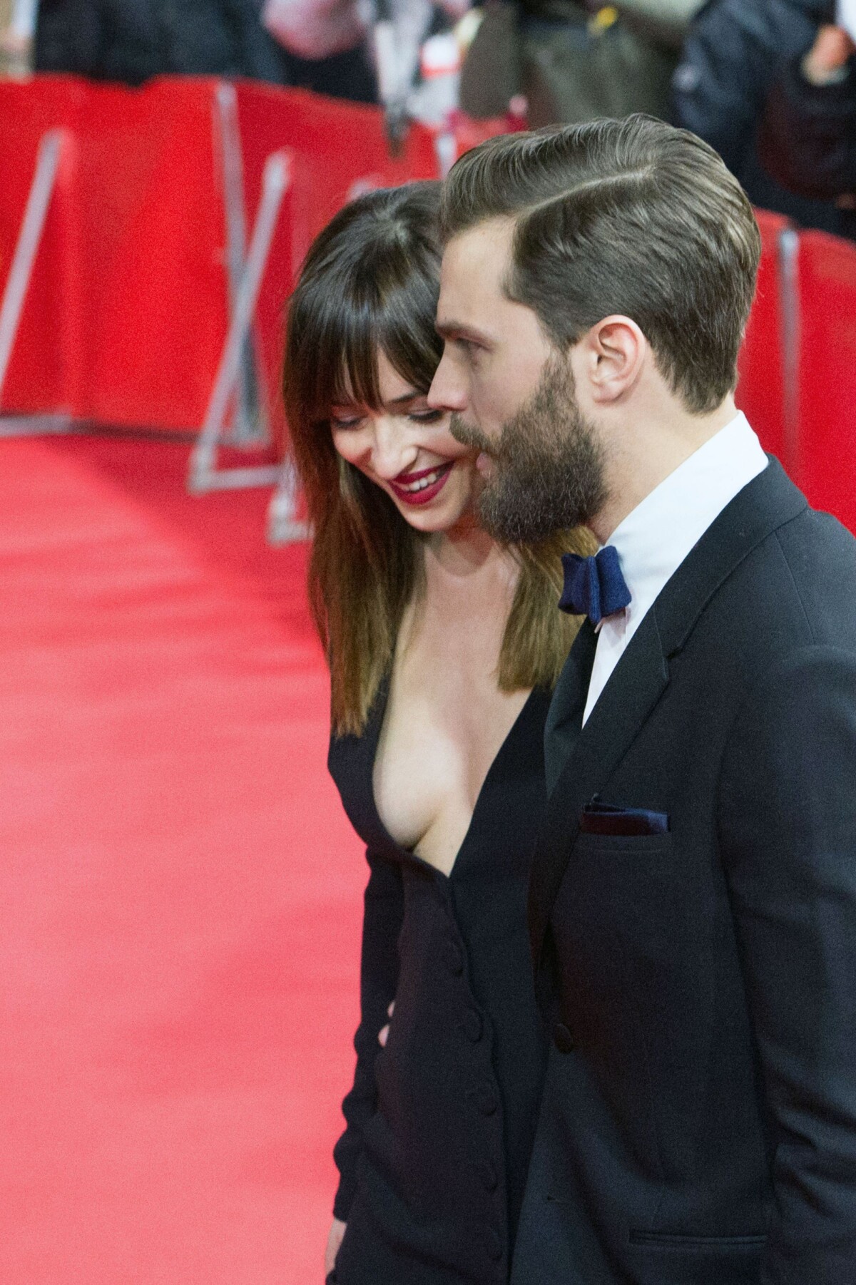 Photo Dakota Johnson Et Jamie Dornan Premiere Du Film Cinquante Nuances De Grey Lors Du 