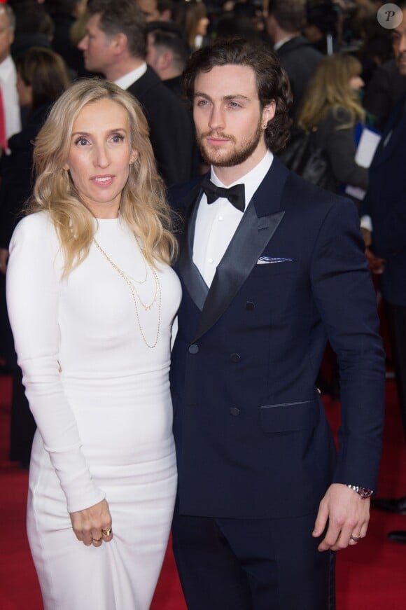 Sam Taylor-Johnson et son mari Aaron Taylor-Johnson - Premiere du film "Cinquante Nuances de Grey" lors du 65e festival international du film de Berlin (Berlinale 2015) le 11 février 2015.