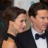 Benedict Cumberbatch et sa fiancée Sophie Hunter enceinte - Cérémonie des "British Academy of Film and Television Arts" (BAFTA) 2015 au Royal Opera House à Londres, le 8 février 2015. 