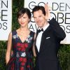 Benedict Cumberbatch et sa fiancée Sophie Hunter enceinte - La 72ème cérémonie annuelle des Golden Globe Awards à Beverly Hills, le 11 janvier 2015. 