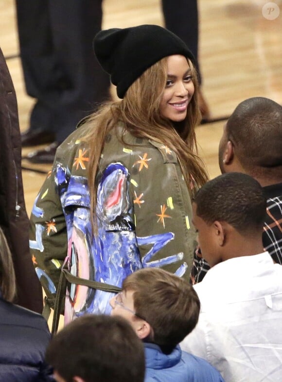 Beyoncé Knowles au Madison Square Garden de New York à l'occasion du All Star Game 2015, le 15 février 2015