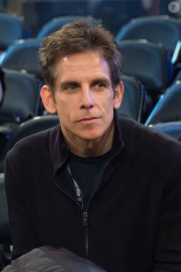 Ben Stiller au Madison Square Garden à l'occasion du All-Star Game à New York, le 15 février 2015