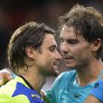  David Ferrer a domin&eacute; son compatriote Rafael Nadal le 2 novembre 2013 en demi-finale du Masters de Paris-Bercy, sous les yeux de sa compagne Marta Tornel. 