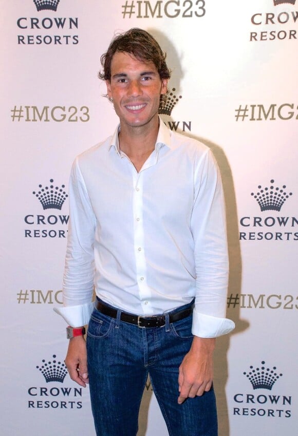 Rafael Nadal à Melbourne en Australie le 18 janvier 2015.