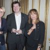 Exclusif - Arianne Massenet, Manuel Mallen et Axelle Laffont - 40 ans de la maison Poiray au profit de l'association Mécénat Chirurgie Cardiaque à la Fondation Mona Bismarck à Paris le 12 février 2015.