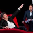 Exclusif - Enregistrement de l'émission  Le Divan  présentée par Marc-Olivier Fogiel, avec l'homme politique Jean-Luc Mélenchon en invité, le 13 février 2015.