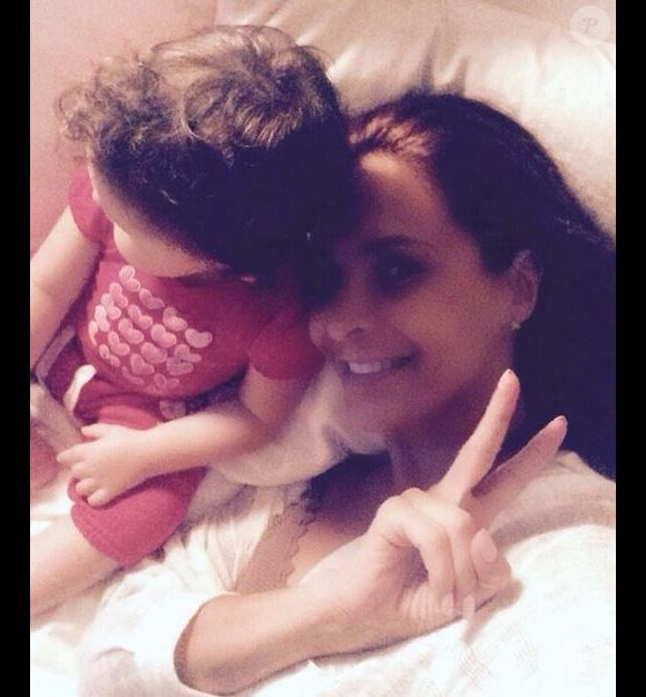 Lorena Rojas et sa fille, le 5 novembre 2014
