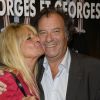 Daniel Russo et sa femme Lucie lors de la Générale de la pièce "Georges et Georges" au théâtre Rive Gauche à Paris, le 9 septembre 2014. 