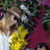 Tonya Kinzinger et Rayane Bensetti - Première bataille de fleurs sur la Promenade des Anglais lors du 131ème carnaval de Nice "Roi de la Musique", avec une partie des membres de "Danse avec les stars", le 18 février 2015. 