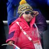 La princesse Estelle de Suède, trop la classe, aux Championnats du monde de ski nordique de la FIS à Falun, le 19 février 2015. 
