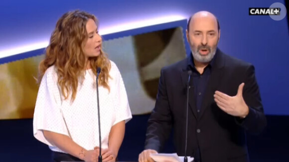 Cécile de France et Cédric Klapisch remettants du César du meilleur espoir féminin.