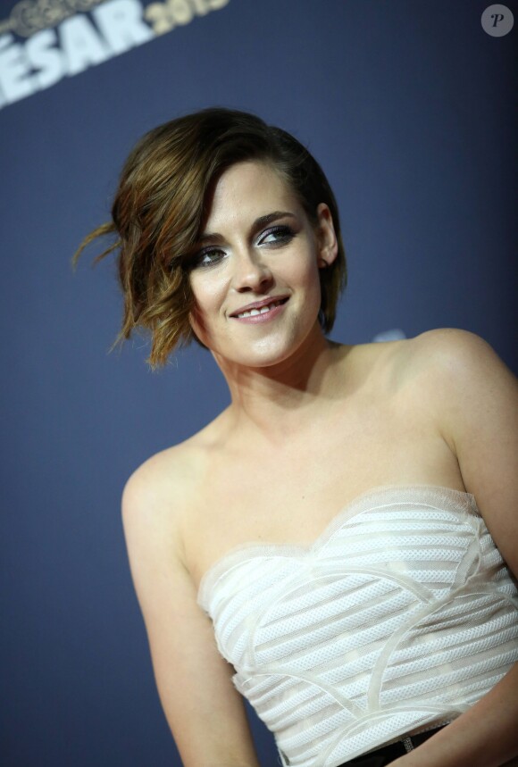 Kristen Stewart - Photocall de la 40e cérémonie des César au théâtre du Châtelet à Paris, le 20 février 2015.