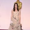Keira Knightley enceinte (dans une robe Valentino Couture) - 87e cérémonie des Oscars à Los Angeles le 22 février 2015