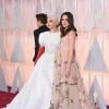 Lady Gaga et Keira Knightley enceinte (dans une robe Valentino Couture) - 87e cérémonie des Oscars à Los Angeles le 22 février 2015