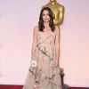 Keira Knightley enceinte (dans une robe Valentino Couture) - 87e cérémonie des Oscars à Los Angeles le 22 février 2015