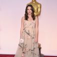  Keira Knightley enceinte (dans une robe Valentino Couture) - 87e c&eacute;r&eacute;monie des Oscars &agrave; Los Angeles le 22 f&eacute;vrier 2015 