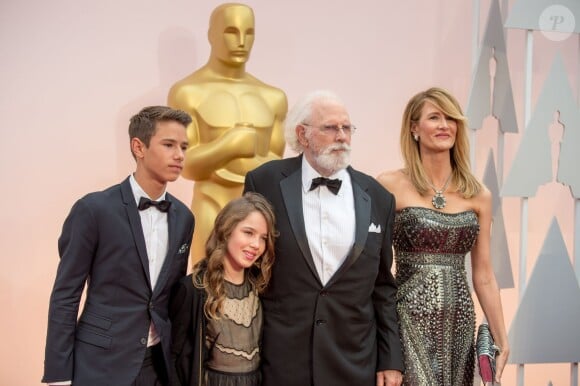 Laura Dern en famille - 87e cérémonie des Oscars à Los Angeles le 22 février 2015