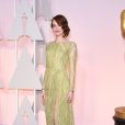  Emma Stone dans une robe Elie Saab - 87e c&eacute;r&eacute;monie des Oscars &agrave; Los Angeles le 22 f&eacute;vrier 2015 
