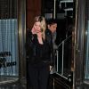 Kate Moss et Jamie Hince quittent le restaurant Mr Chow à Londres. Le 22 février 2015.