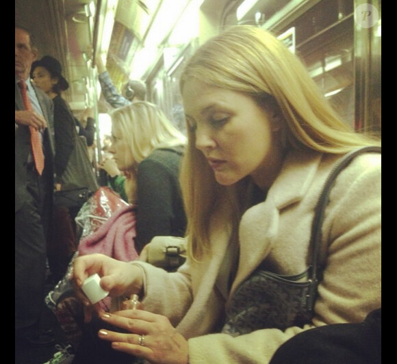 Sur son compte Instagram l'actrice américaine Drew Barrymore a ajouté une photo le 4 novembre 2014.
