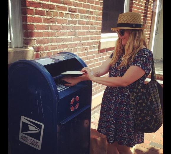 Sur son compte Instagram l'actrice américaine Drew Barrymore a ajouté une photo le 7 août 2014.