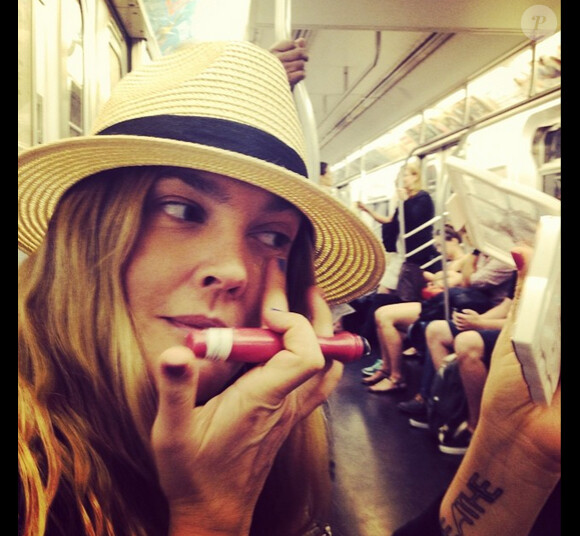 Sur son compte Instagram l'actrice américaine Drew Barrymore a ajouté une photo le 20 juin 2014.