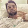 Ben Foden a posté une photo sur son compte Instagram le 27 janvier 2015, il est hospitalisé pour une blessure au genou