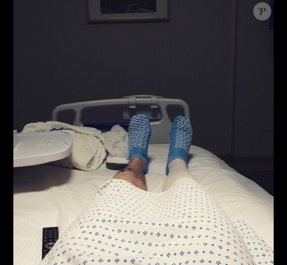 Ben Foden a posté une photo sur son compte Instagram le 27 janvier 2015 alors qu'il doit se faire opérer du genou 