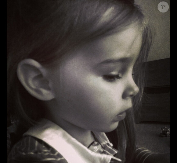 Ben Foden a posté une photo de sa fille Aoife sur son compte Instagram le 28 août 2014