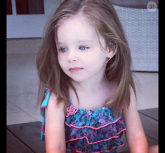 Ben Foden a posté une photo de sa fille Aoife sur son compte Instagram le 11 juillet 2014