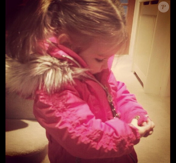 Ben Foden a posté une photo sur son compte Instagram de sa fille Aoife le 31 janvier 2014