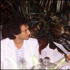 Michel Berger et Frange Gall à la soirée blanche d'Eddie Barclay le 27 aout 1980.