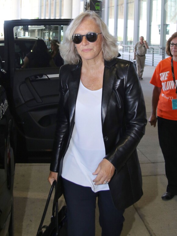 Glenn Close arrive a l'aeroport de Toronto, pour le festival du film. Le 6 septembre 2013  