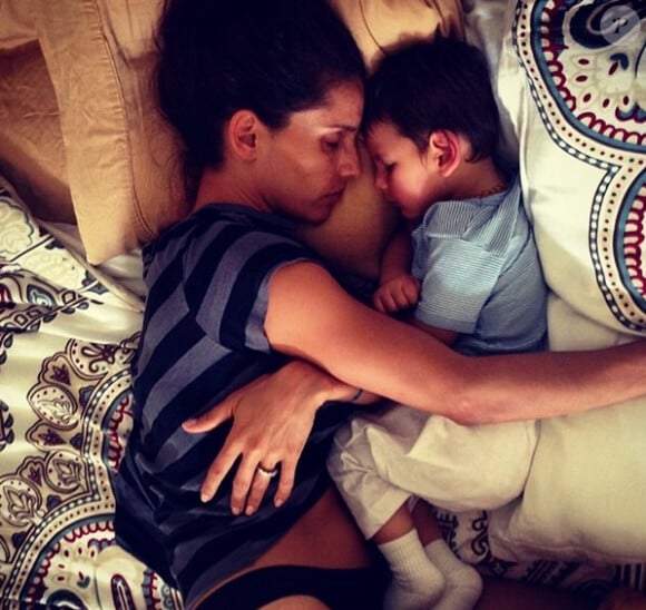 Leonor Varela et son fils Matteo sur Instagram, le 21 août 2014.