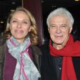 Guy Bedos et sa femme Joe - Dernier spectacle de Guy Bedos à l'Olympia "La der des der" à Paris. Le 23 decembre 2013