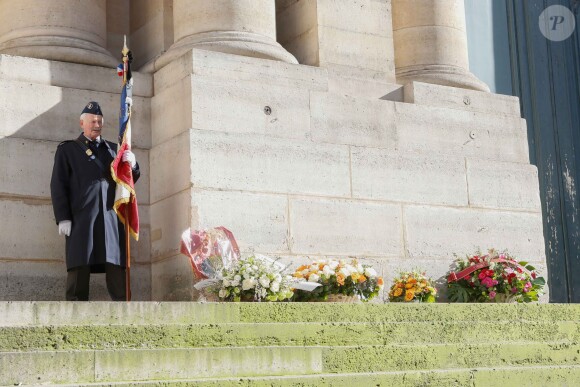 Exclusif - Obsèques de Gérard Calvi (de son vrai nom Grégoire Élie Krettly) en l'église Saint-Roch à Paris, le 27 février 2015