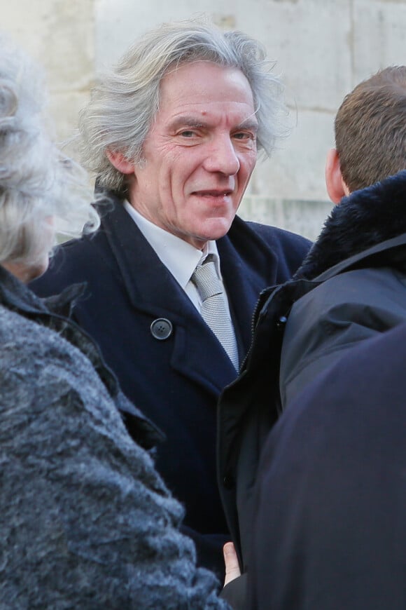 Exclusif - Jean-François Krettly - Obsèques de Gérard Calvi (de son vrai nom Grégoire Élie Krettly) en l'église Saint-Roch à Paris, le 27 février 2015