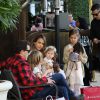 Please hide the children's faces prior to the publication. Jessica Alba and Cash Warren enjoy a fun-filled weekend shopping with their girls at The Grove in Los Angeles, CA, USA on February 28, 2015. Jessica and Cash took Honor and Haven to go doll shopping at American Girl and grabbed an early dinner afterwards. Photo by GSI/ABACAPRESS.COM01/03/2015 - Los Angeles